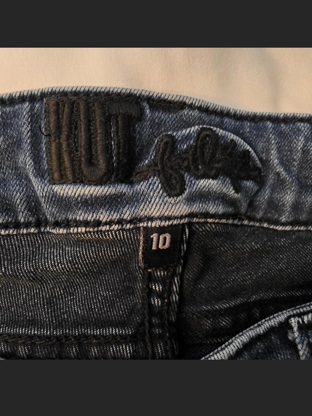 Kut from the Kloth Slim Jeans in Dark Blue Denim